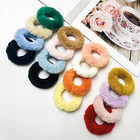Plush Hairband Faux Mink Autumn/Winter Multi-color Hairband - Girl's Fluffy Circle.
