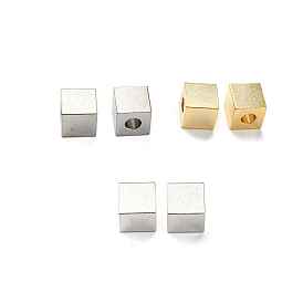 201 Stainless Steel Bead, Cube