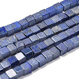 Natural Lapis Lazuli Beads Strands, Cube
