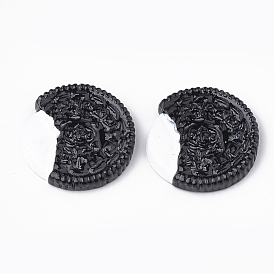 Opaque Resin Decoden Cabochons, Biscuit
