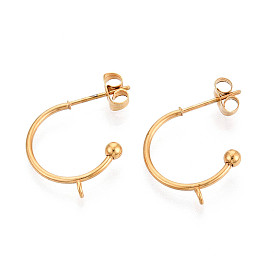 304 résultats boucle d'oreille de goujon en acier inoxydable, boucles d'oreilles demi-créoles, avec boucle et oreille écrous / dos de boucle d'oreille
