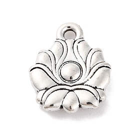 Tibetan Style Alloy Pendant, Lead Free & Cadmium Free, Flower Charms