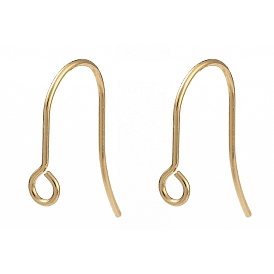 316 Surgical Stainless Steel Earring Hooks, Ear Wire, with Loops