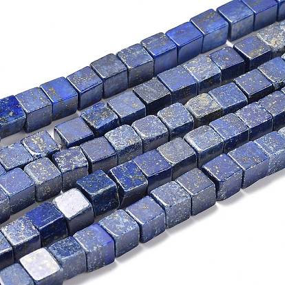 Natural Lapis Lazuli Beads Strands, Cube