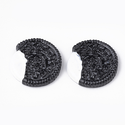 Opaque Resin Decoden Cabochons, Biscuit