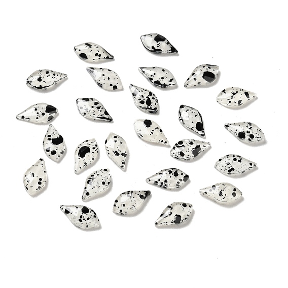 Spot Pattern Resin Cabochons, Nail Art Decoration Accessories, Teardrop