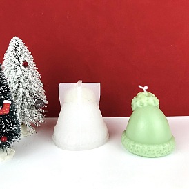 Moldes de vela de silicona de sombrero de navidad diy, para hacer velas perfumadas