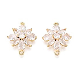 Латунные подвески из прозрачного кубического циркония, цветок ссылки, долговечный