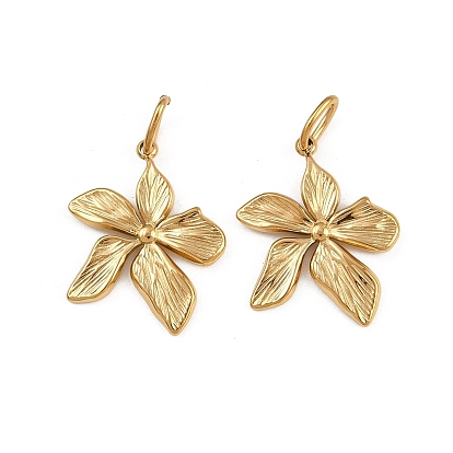 304 подвески из нержавеющей стали, с целью перехода в кольце, ионное покрытие (ip), цветочный шарм