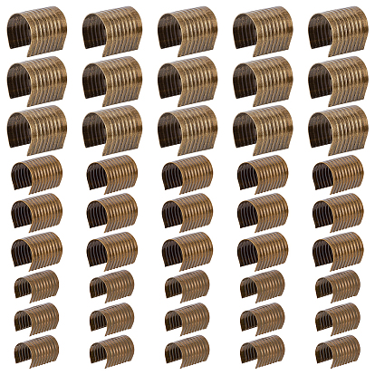 120шт. 3 варианты зажимов с обжимной головкой без петли, для одежды, аксессуары с кисточками, цилиндрический