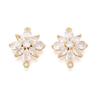 Латунные подвески из прозрачного кубического циркония, цветок ссылки, долговечный