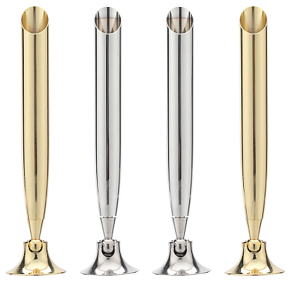 4шт 2цвета вращающийся сплав настольный держатель для ручек, держатель органайзера для ручек, офисные принадлежности