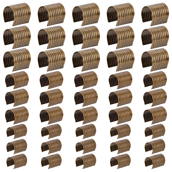 120шт. 3 варианты зажимов с обжимной головкой без петли, для одежды, аксессуары с кисточками, цилиндрический