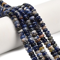 Sodalites naturelles brins de perles, rondelle
