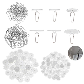 2 Прозрачная присоска для настенной вешалки на окно, с крюком из нержавеющей стали 304