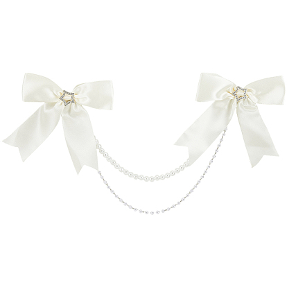 1 сумка из полиэстера, бант, цепочки для ремешков на сапоги, с цепочками из смолы и железа