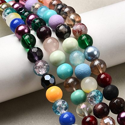 Бусины из смешанного стиля, круглые