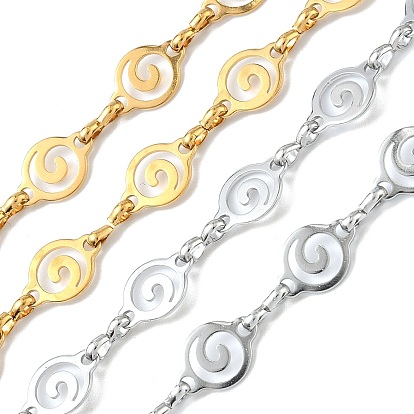 304 спиральные звенья из нержавеющей стали, несварные, с карточной бумагой