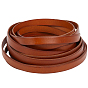 5M Cowhide Cords, Flat, with 1Pc Organza Gift Bags