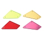 Trapezoid Acrylic Mirror Sew on Rhinestones, Garments Accessories, Multi-Strand Links