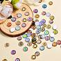 100Pcs Glass Cabochons, DIY Accessories for Jewelry Making, Flat Round with Retro Mixed Pattern