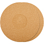 Пробковые коврики для проигрывателя, коврики для пластинок, плоско-круглые