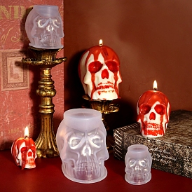 Skull Shape Candle DIY Food Grade Silicone Mold, Molds, For Candle Making