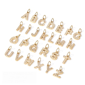Stainless Steel Cubic Zirconia Pendants with Jump Rings, Real 14K Gold Plated