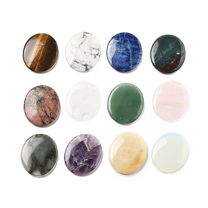 Кабошоны из камня, Плоско-овальные