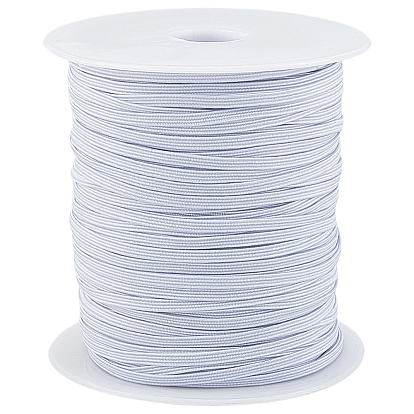 100 ярдов плоского плетеного эластичного шнура, Эластичная трикотажная резинка с высокой эластичностью, в комплекте с 1пустыми пластиковыми катушками.