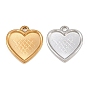 304 Настройки кабошон из нержавеющей стали кулон, сердце прелести
