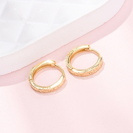 925 серьги-кольца из стерлингового серебра с текстурой для женщин