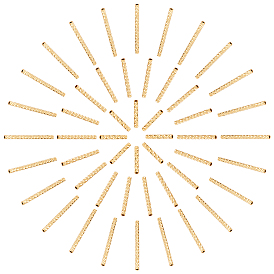 90pcs 3 perles tubulaires en laiton de style, 