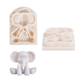 Elephant Food Grade Silicone Molds, Fondant Molds, for DIY Cake Decoration, Chocolate, Candy, Resin
