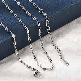 12шт. 2.2мм 304 цепочки из нержавеющей стали с рифленой поверхностью для мужчин и женщин, без потускнения