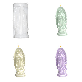Moldes de silicona para velas diy de la Virgen María de la religión, para hacer velas perfumadas