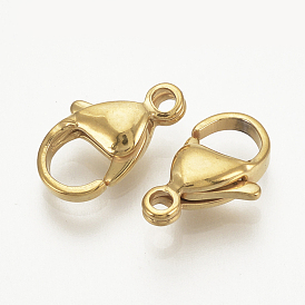 Ion Plating(IP) 304 Stainless Steel Lobster Claw Clasps