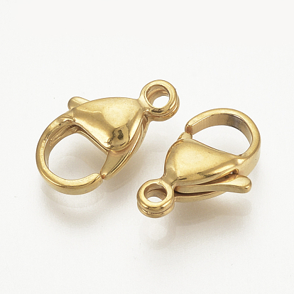 Ion Plating(IP) 304 Stainless Steel Lobster Claw Clasps