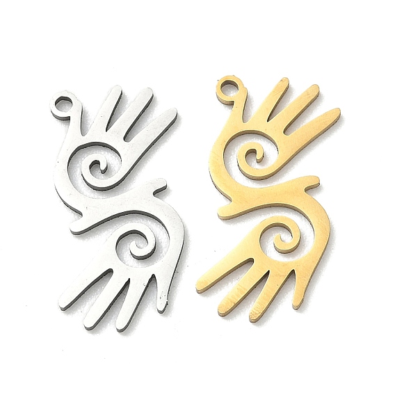 201 подвески из нержавеющей стали, подвески в виде спиральных пальм