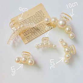 Pearl Hair Clip for Women - Large Hair Claw for Styling Hair Accessories