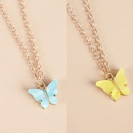 Butterfly Necklace for Women, Minimalist Pendant Collarbone Chain with Romantic Vibe