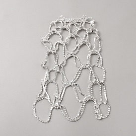 Alloy Rhinestone Tassel Chain Headbands for Women