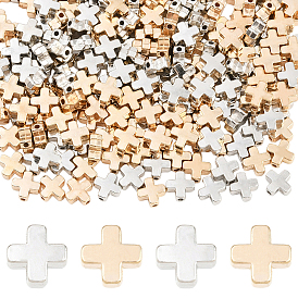 600 шт 2 цвета пластиковые бусины ccb, крестик