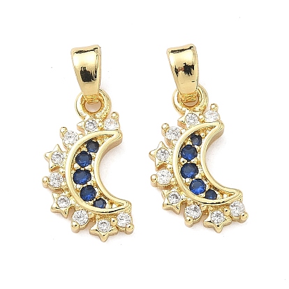Латунные микро проложить кубического циркония подвески, Луна прелести