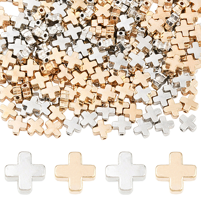 600 шт 2 цвета пластиковые бусины ccb, крестик