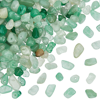 2 brins de perles en aventurine naturelle