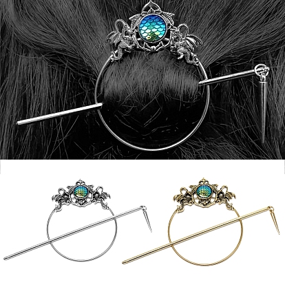 Заколка для волос из сплава на тему русалки, палочки для волос, Держатель конского хвоста