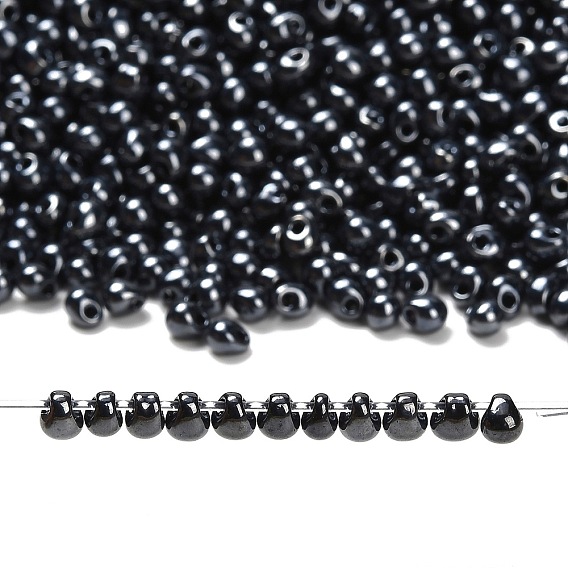 MIYUKI 3.4mm Drop Beads, Japanese Seed Beads, Metallic Colours