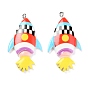 Resin Pendants, with Platinum Iron Peg Bail, Rockets