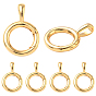 6шт. латунные пружинные кольца-затворы, без никеля , кольцо
